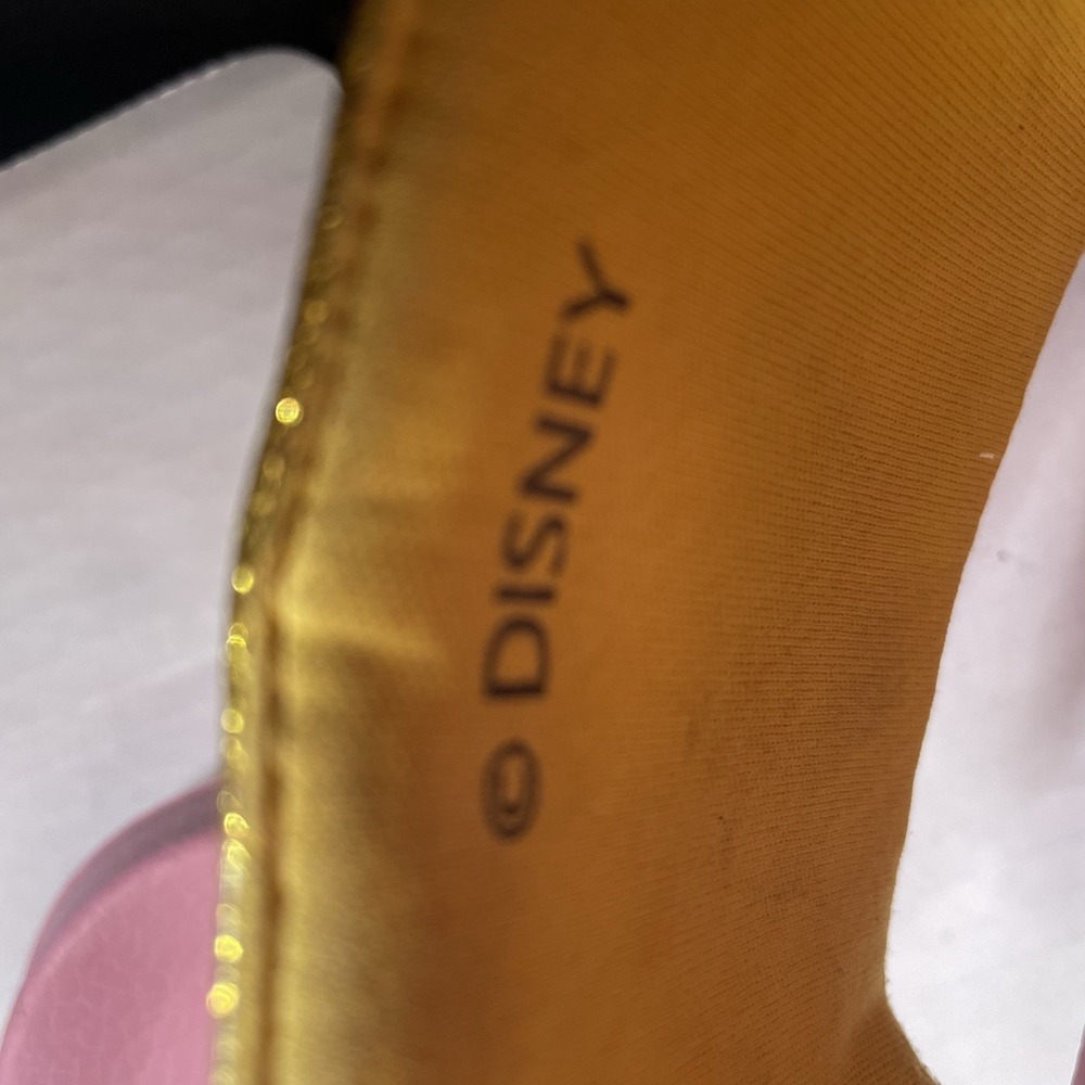 Disney Minnie Mouse Flip Flops Womens Slides Size 9 Pink Gold Minnie Mickey - Picture 6 of 8